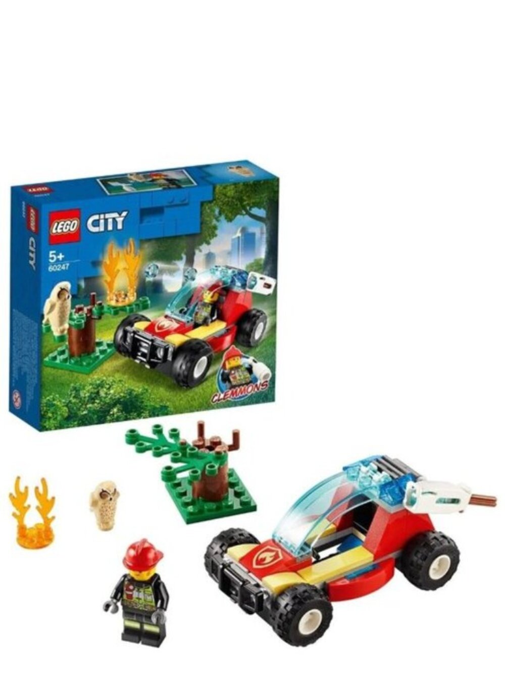 Lego City Forest Fire 60247 Firefighter /w sleepy owl figure  New In Box